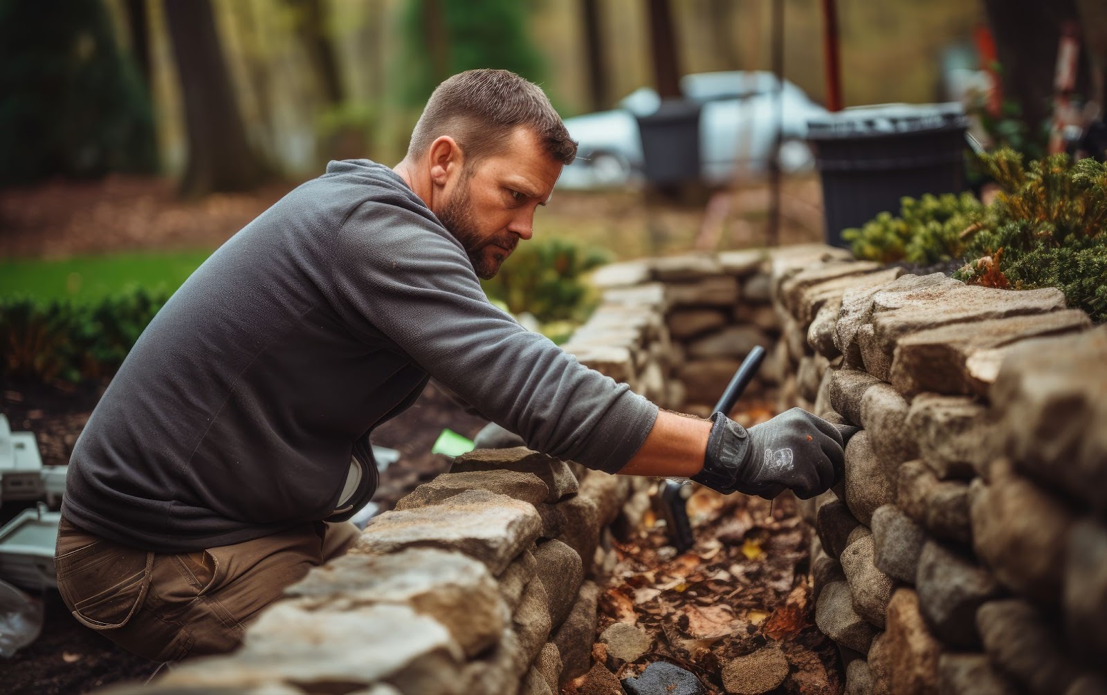 contractor stone wall