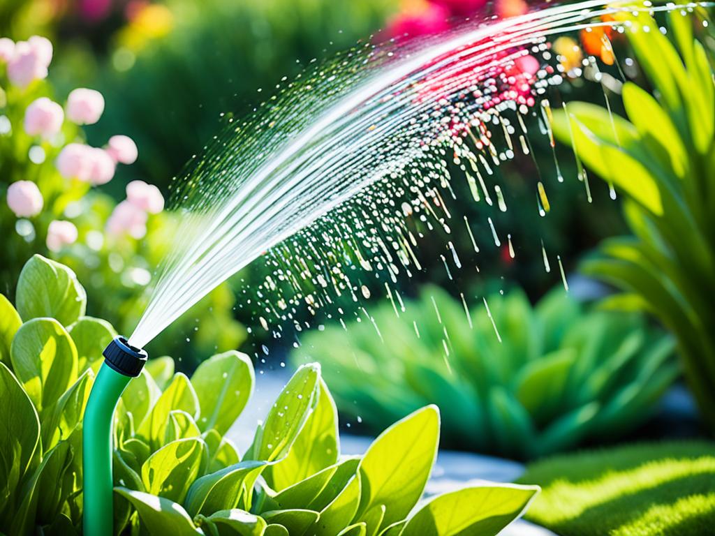 organic garden sprinkler