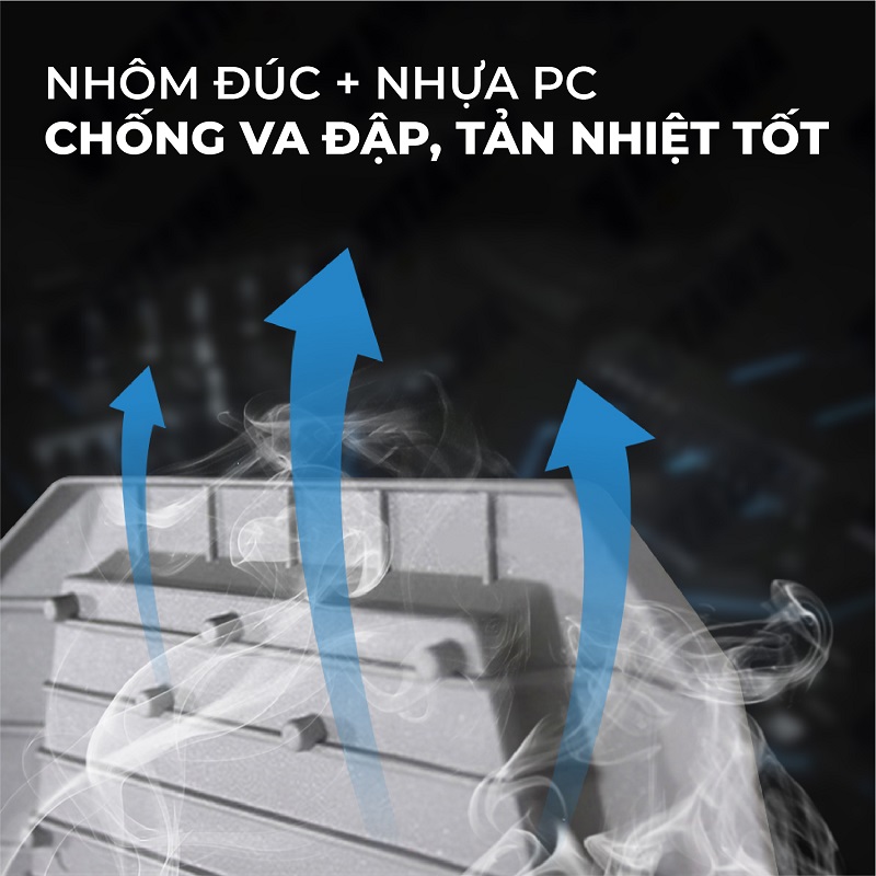 nhôm đúc nguyên khối