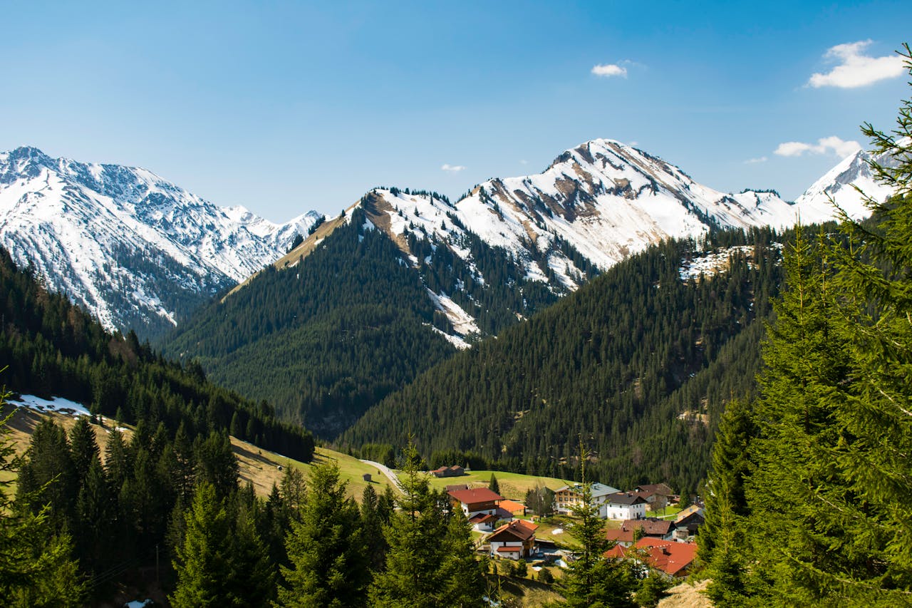 a village in the mountains