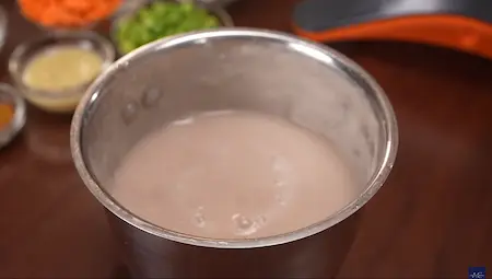 Smooth onion paste in a blender after boiling with spices.