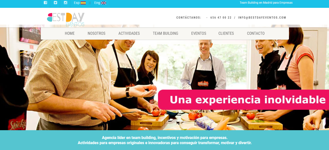 Planificación profesional de organización de eventos Madrid.
