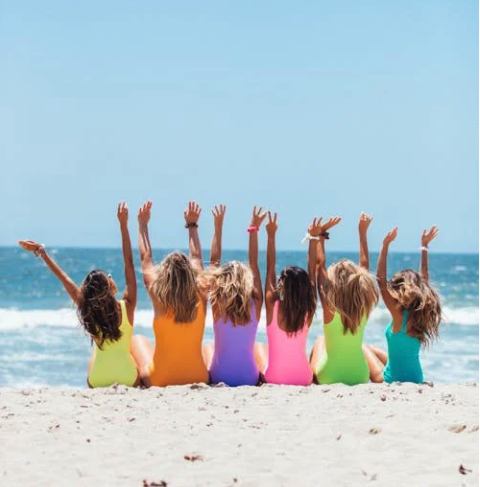 Group of Friends Having a Weekend Getaway in the Beach Westwood