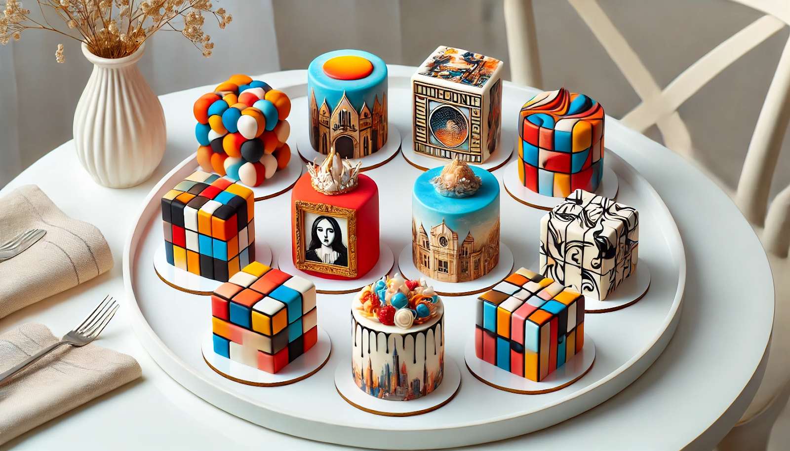 #2 Famous Artists Mini Cakes