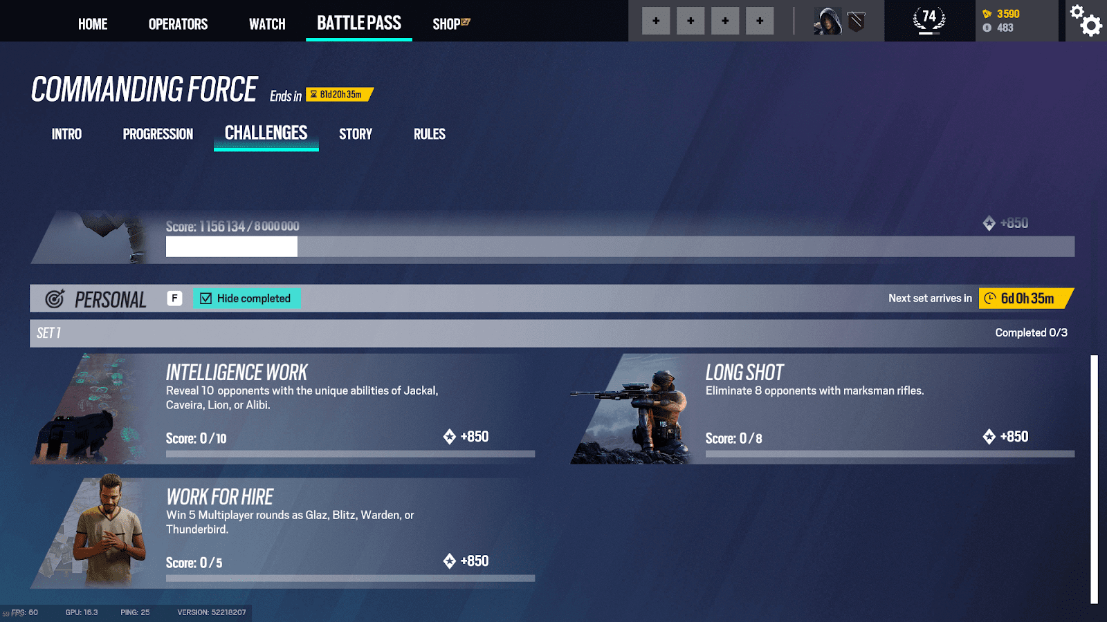 anyone else finding that their challenge progress doesn't update properly  and is stuck at zero? : r/Rainbow6