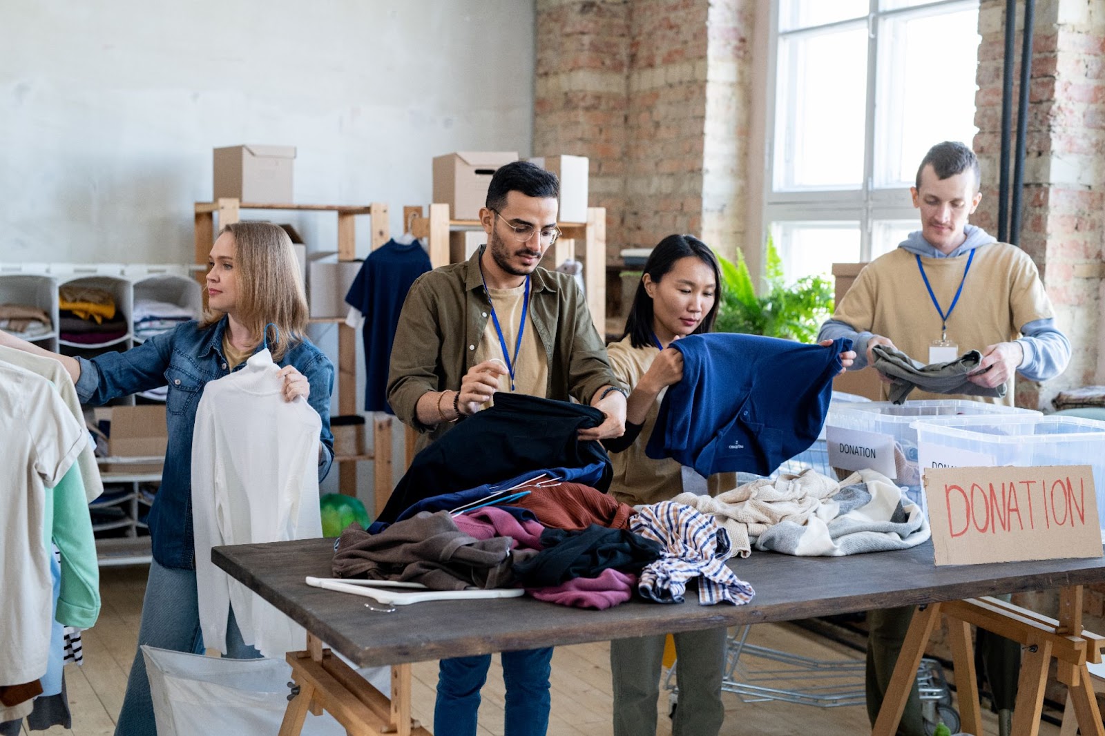 Sustainable clothing brands found in the donation pile