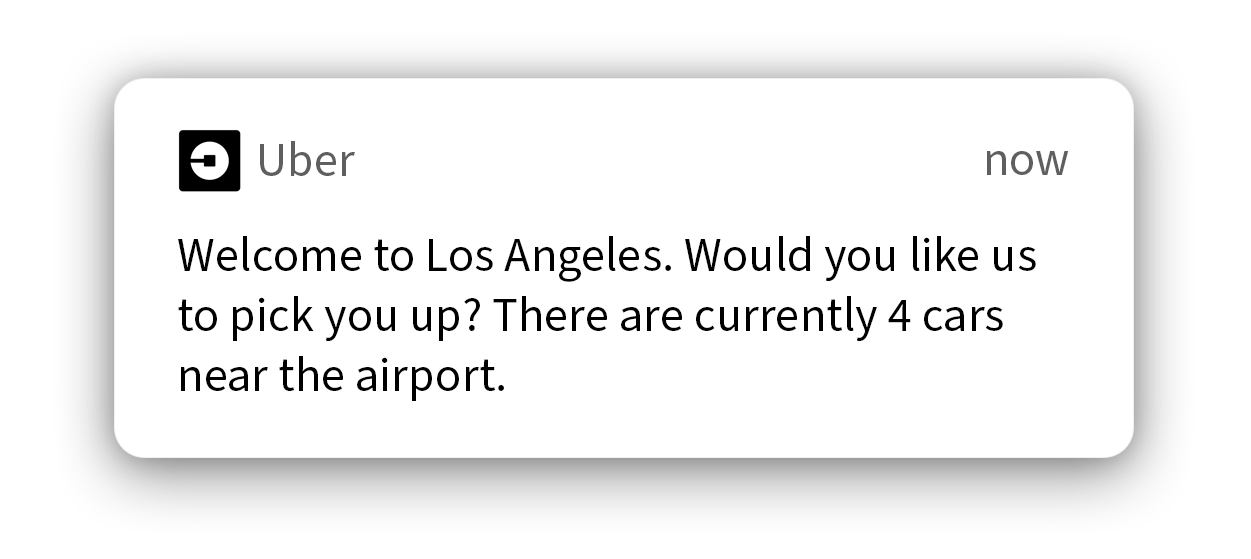 Uber Personalized Push Notifications