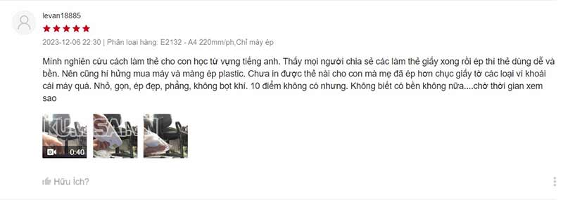 Tài khoản levan18885 bình luận là: “...10 điểm không có nhưng…”