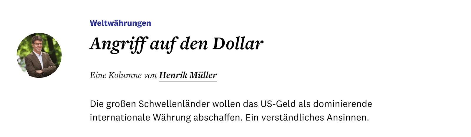 Entdollarisierung
