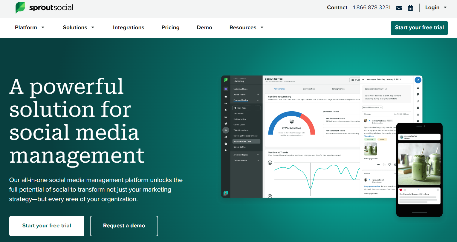 Sprout Social offers a range of useful features that make it an invaluable platform for social media managers.
