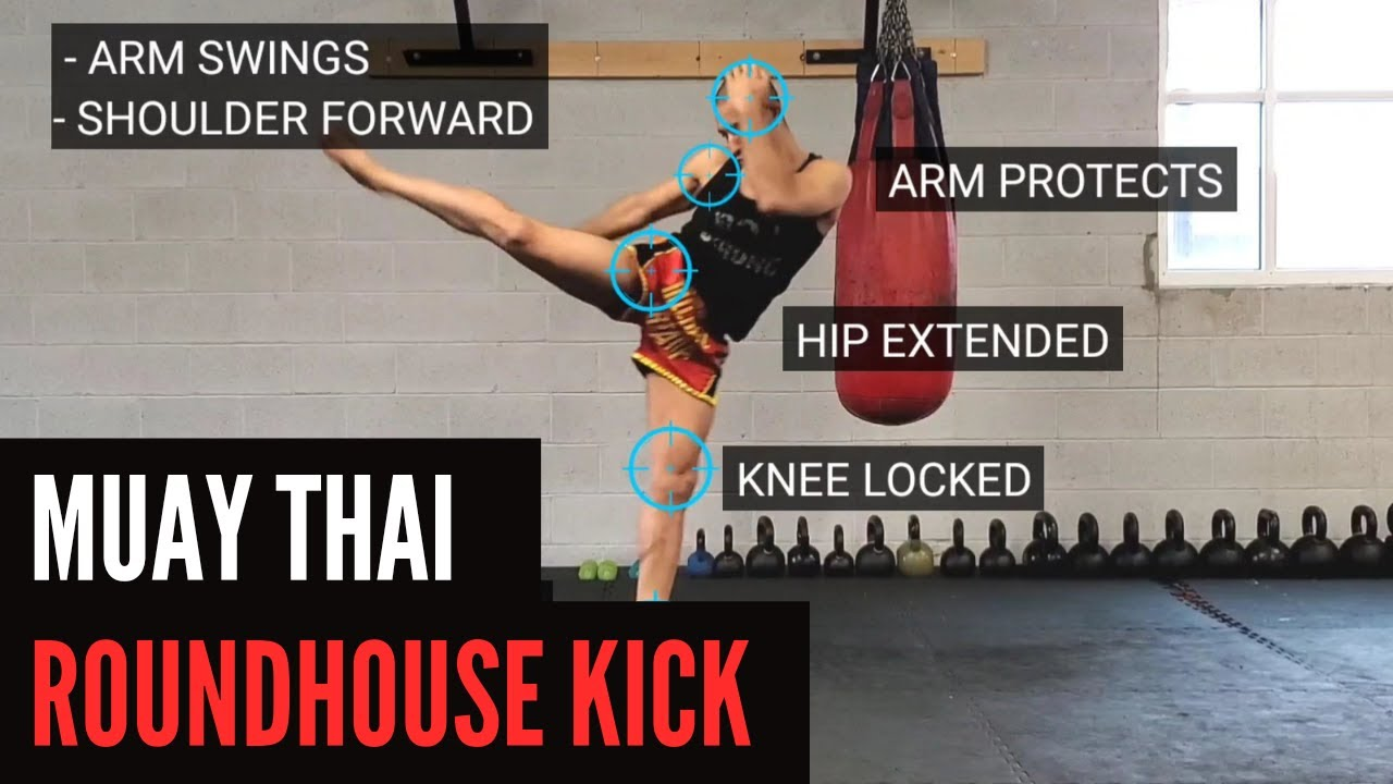 Techniques of Muay Thai - Roundhouse Kick (Mat Wiang Yud)