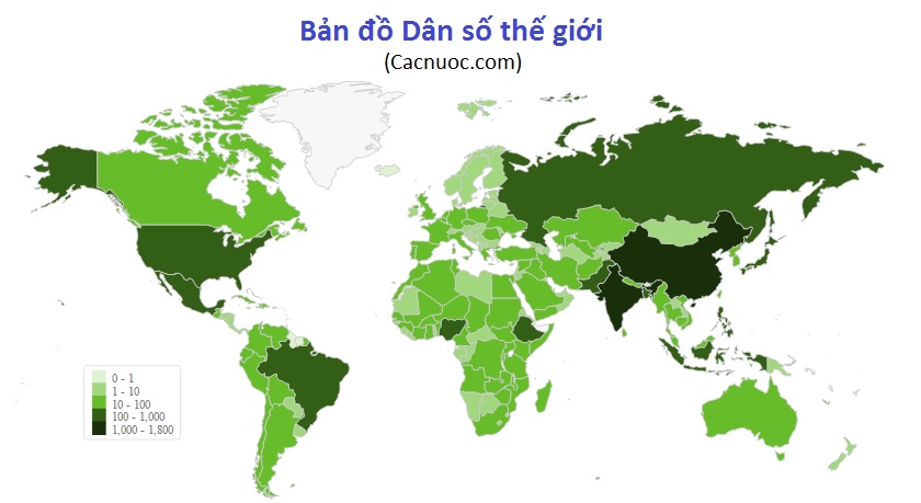 Bản đồ dân số theo quốc gia