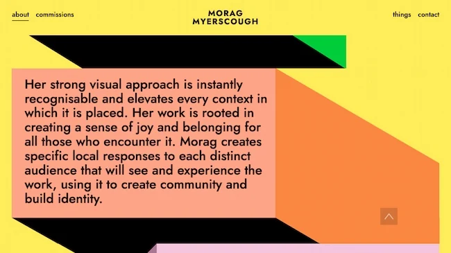 graphic designer website, morag myerscough website portfolio