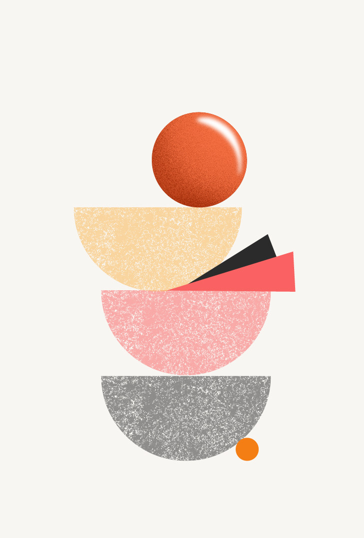 ILLUSTRATION  abstract art shapes movement web illustration geometric vector visual