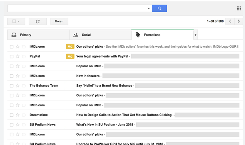 Gmail ads based on email content
