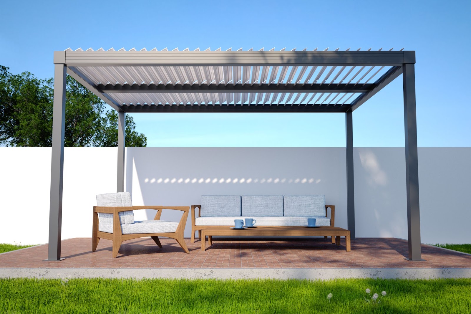 aluminum pergola