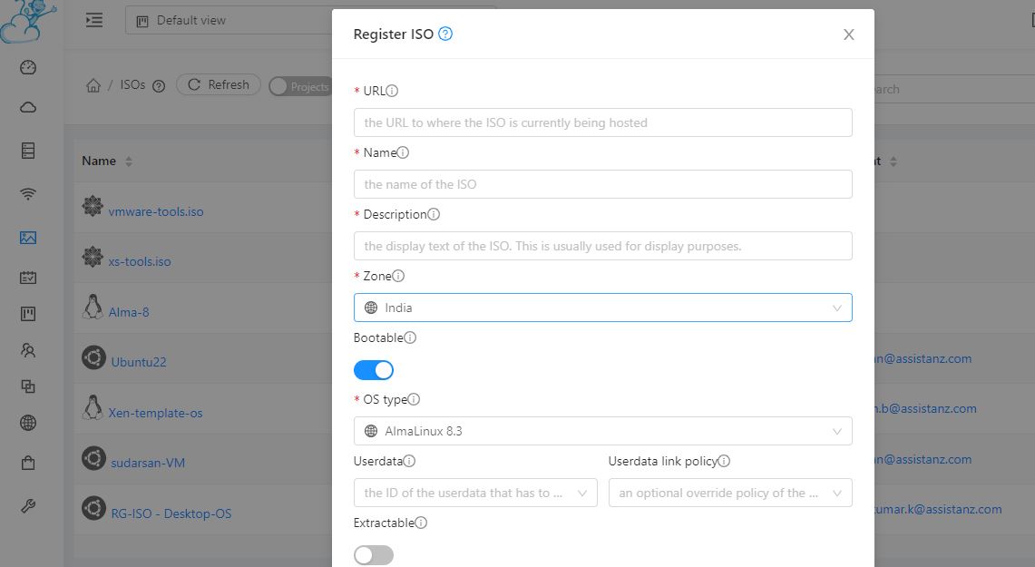 creating VM in Apache CloudStack - StackBill Cloud Management Portal