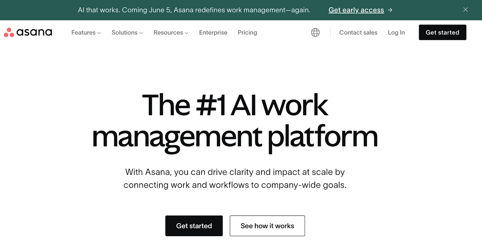 Asana management platform
