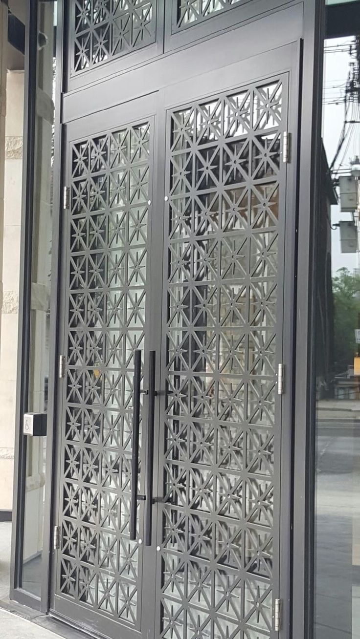 Geometric Door Grill Design