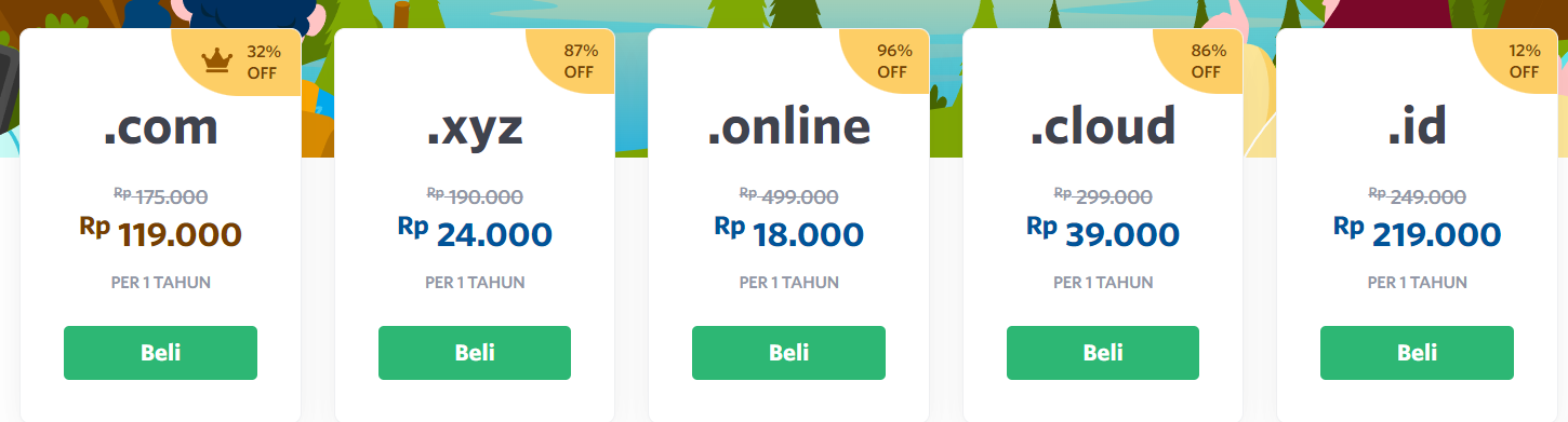 paket domain domainesia