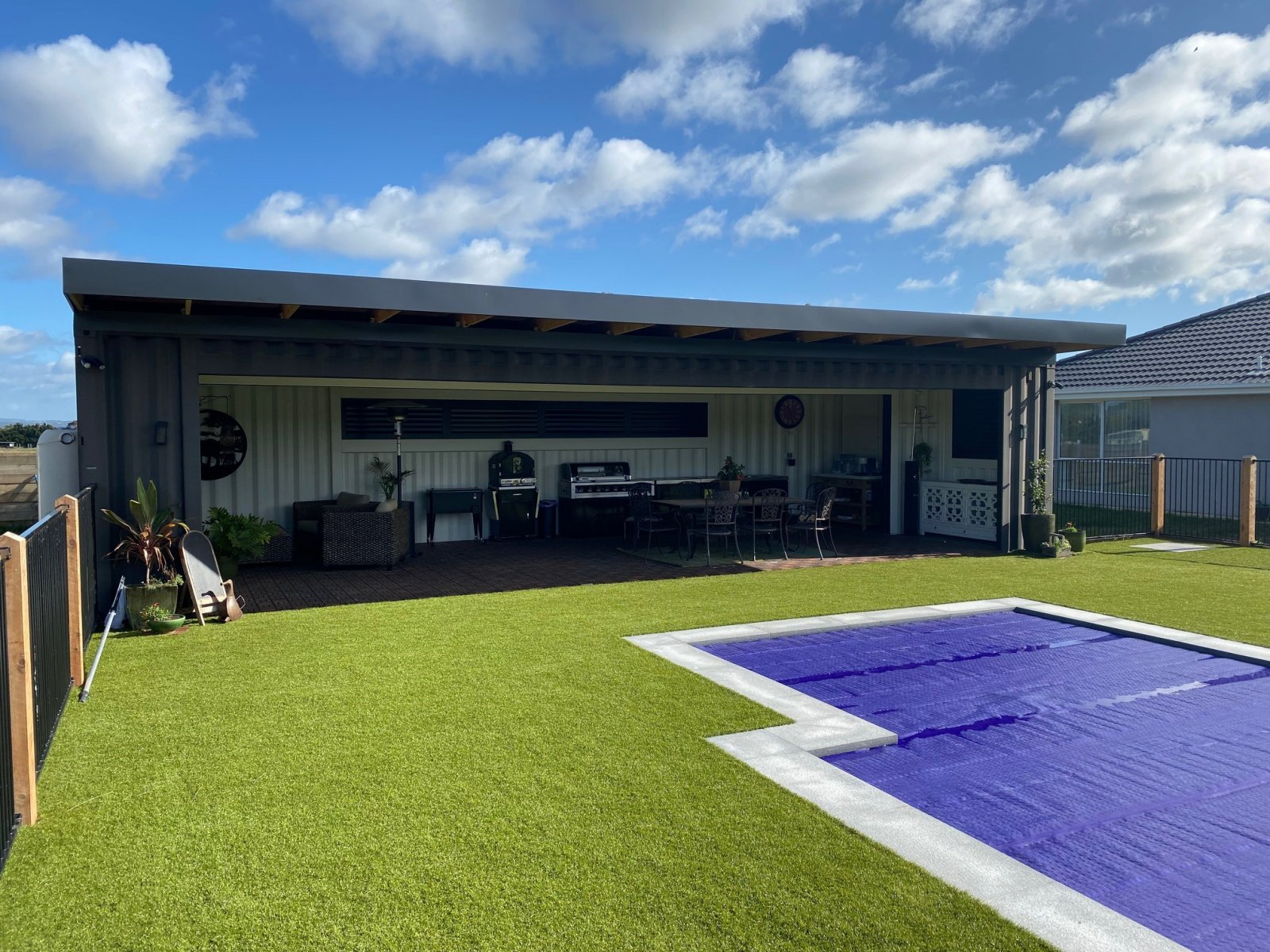 Shipping Container Pool House