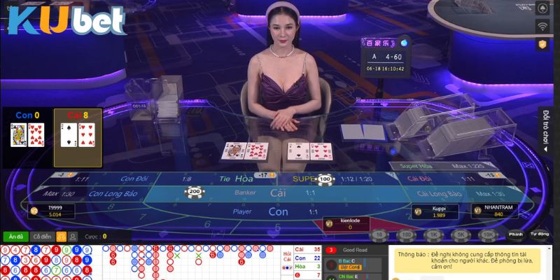 Baccarat cực nổi tiếng tại casino