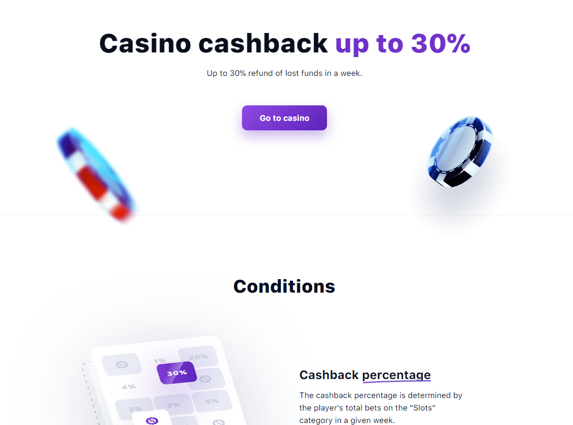 1win casino cashback