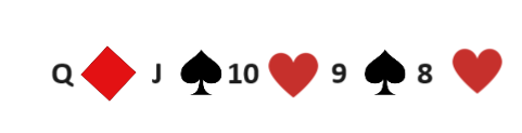 examples of straight poker hands