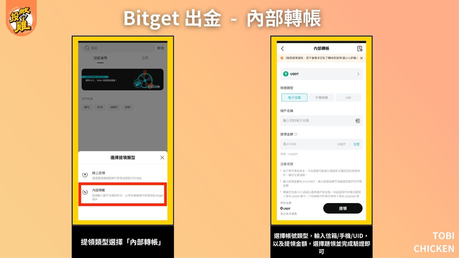 Bitget 交易所出入金教學：Bitget 入金教學、Bitget 出金詳細步驟