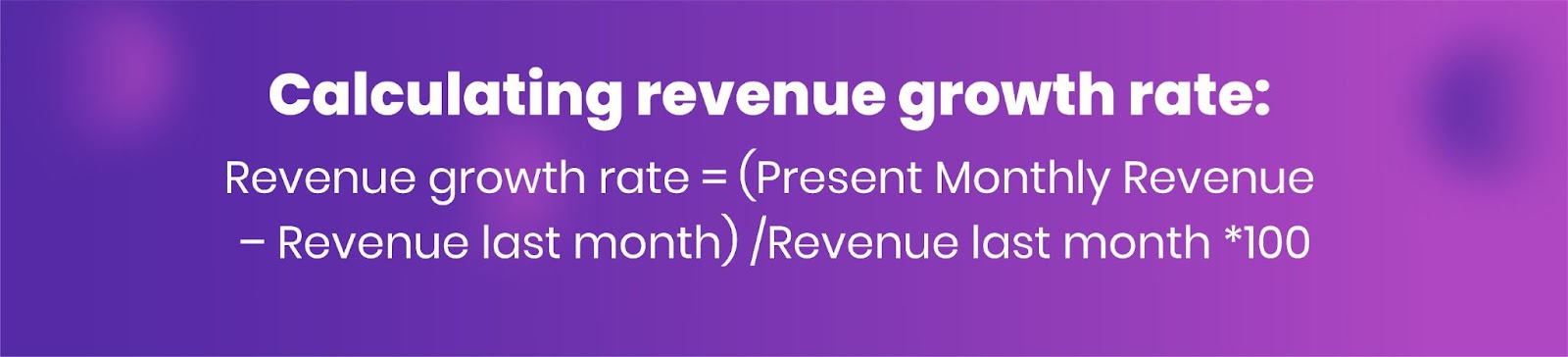 Revenue growth rate