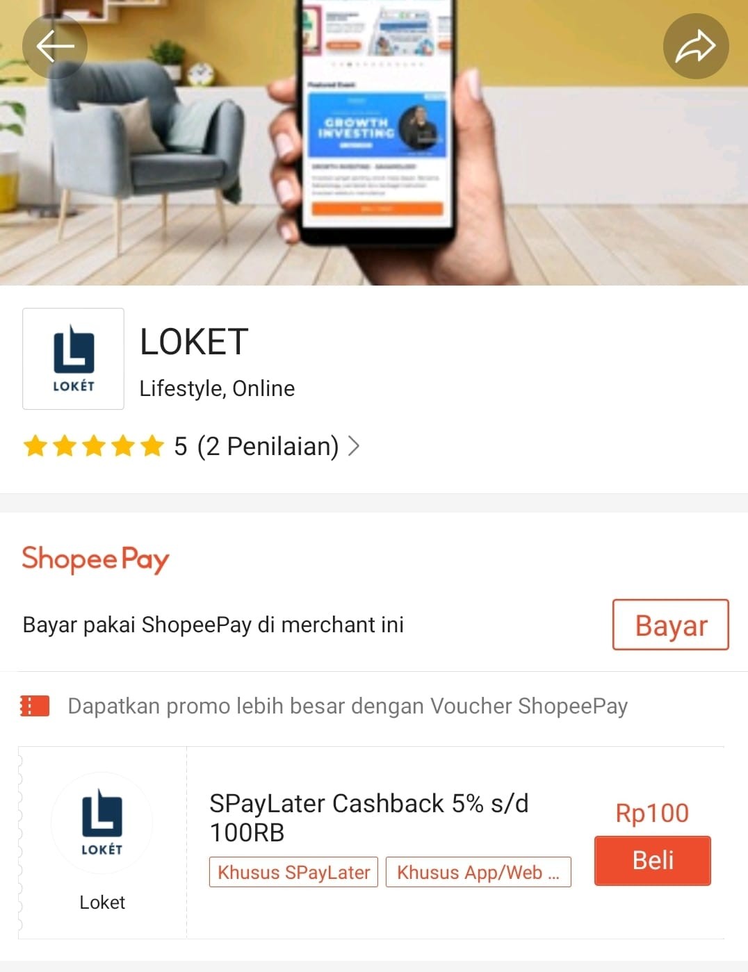 Cashback Hingga Rp100.000, Beli Tiket Pakai Shopee PayLater!