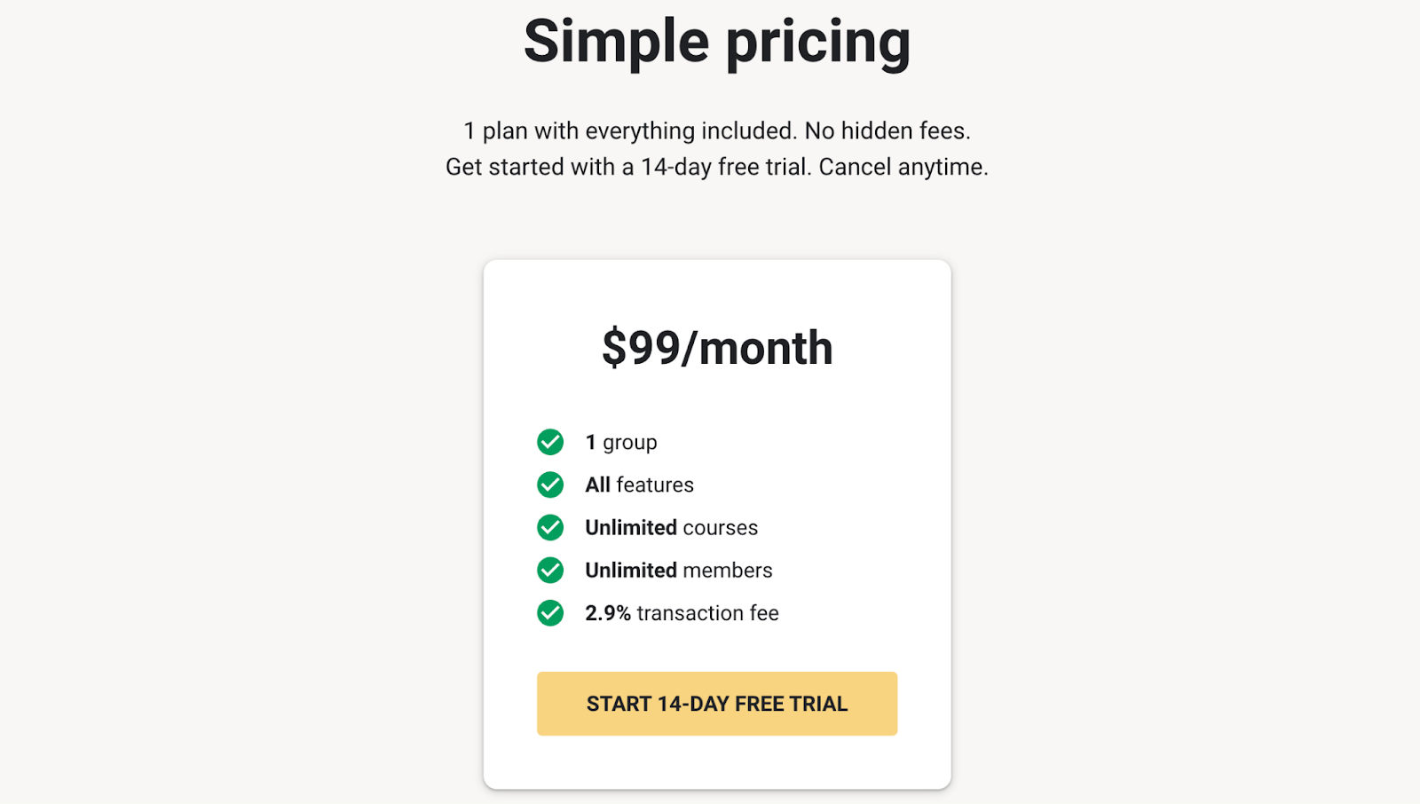 Skool Pricing Plans