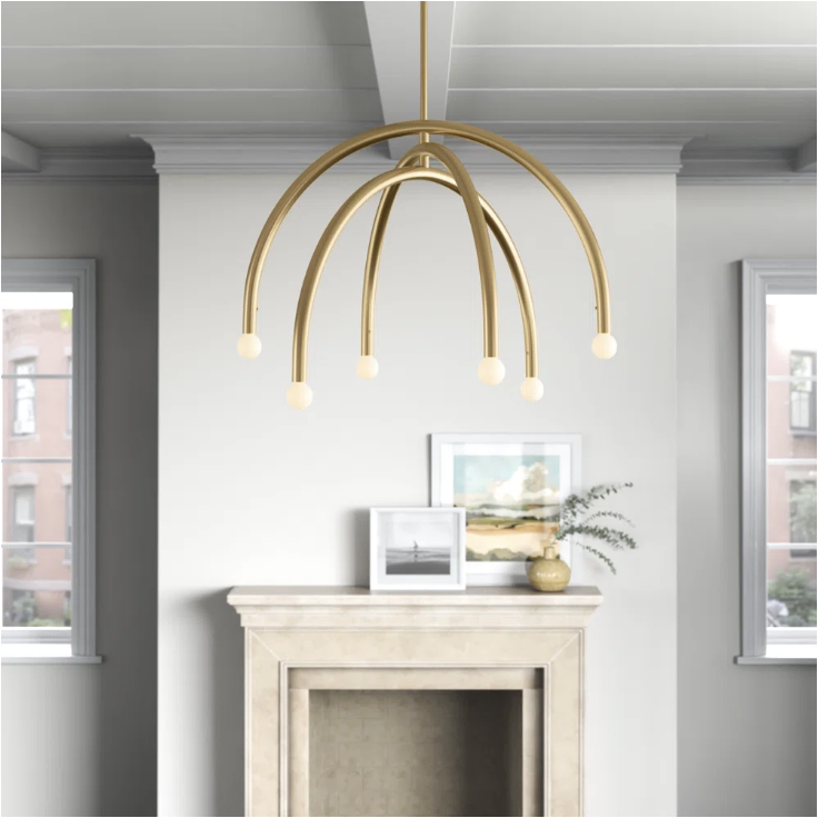 Light Dimmable Modern Linear Chandelier 