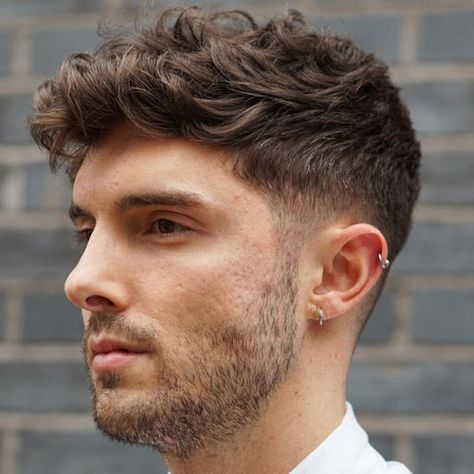 Picture of a guy wearing the stylish haircut