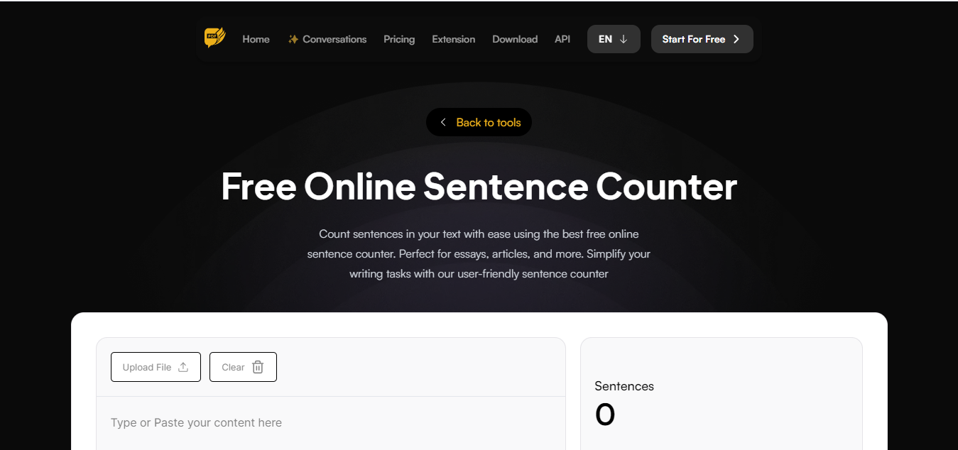 AskYourPDF.com Sentence Counter