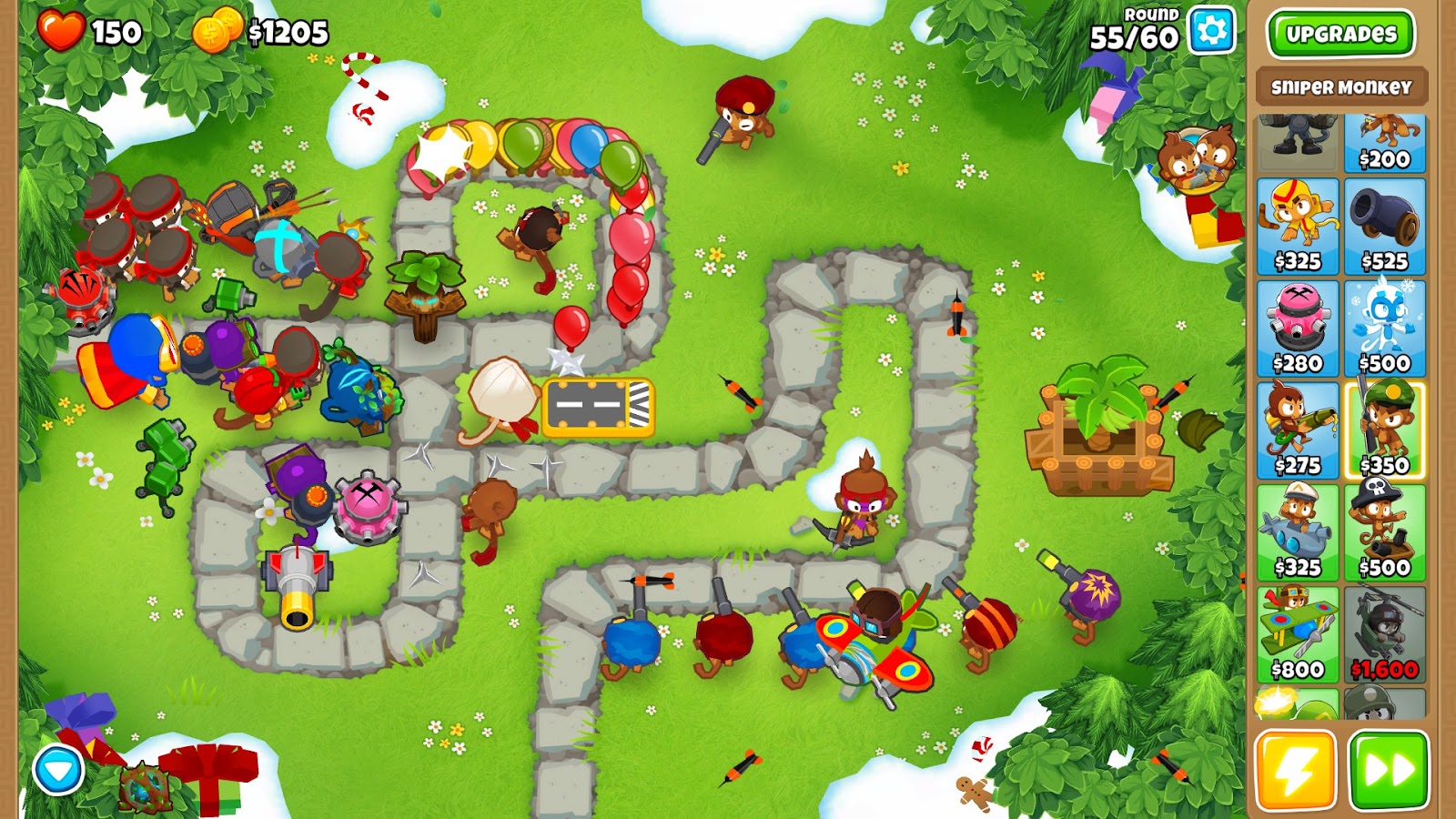 Gameplay Bloons Tower Defense 6