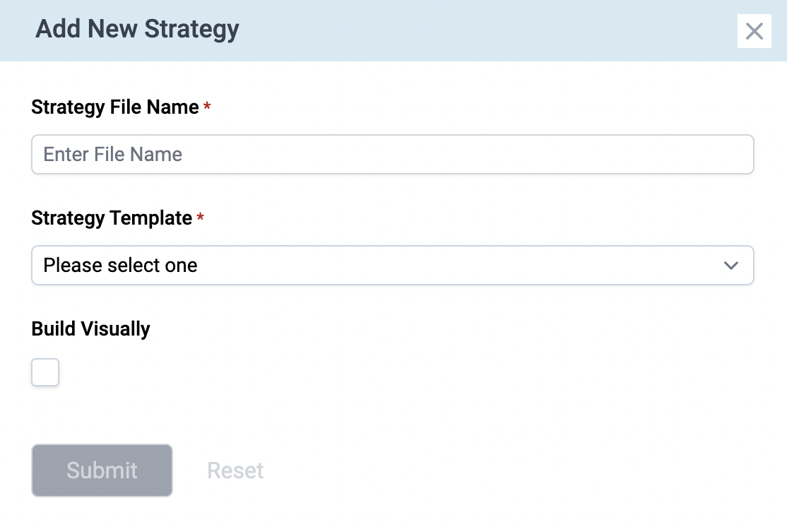 Blueshift - Create Strategy
