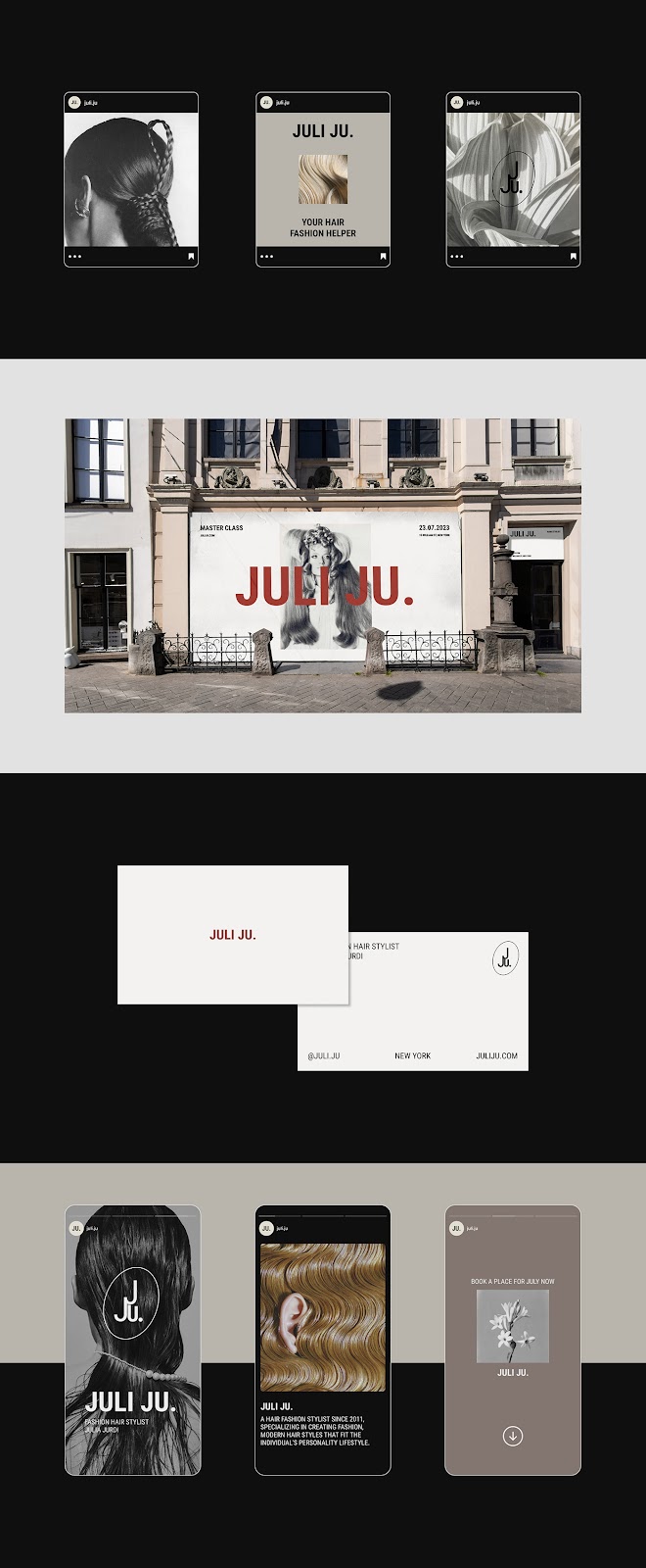 Artifact from the Elegant Branding and Web Design for a Modern Hair Stylist article on abduzeedo