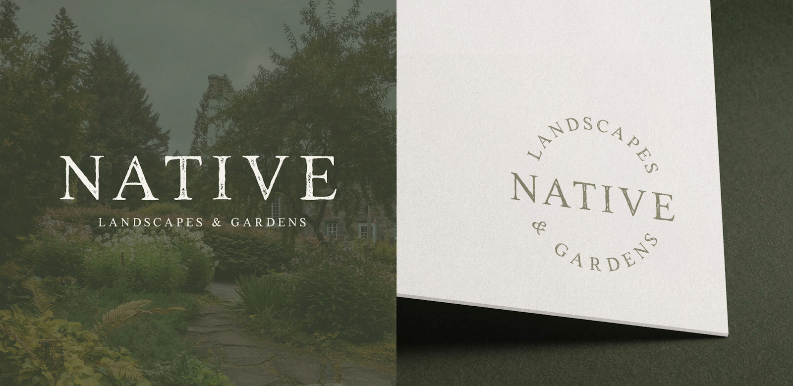 Native Landscapes & Gardens as an example of branding for creatives. 