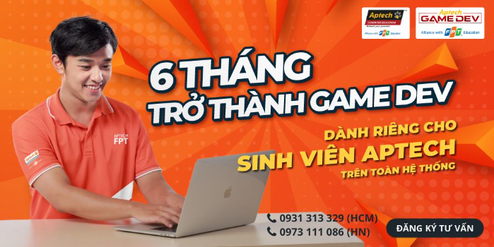 Khóa học lập trình game ngắn hạn tại Aptech FPT