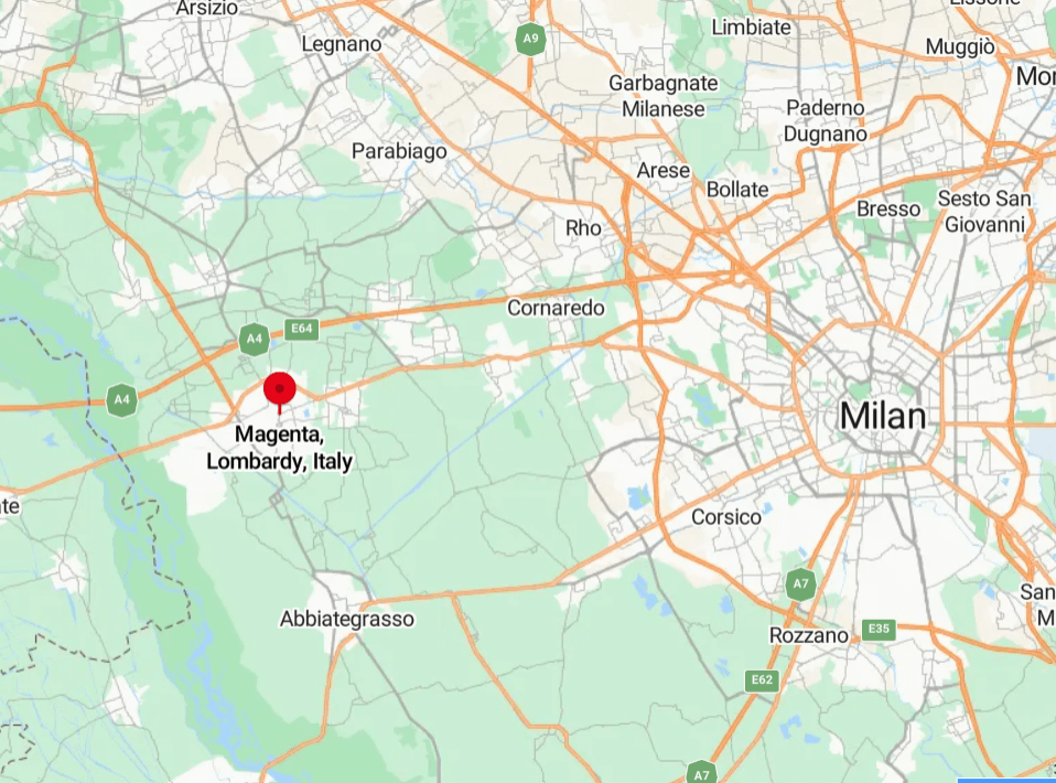 r/UFOB - Magenta is located a few kilometers outside of Milan