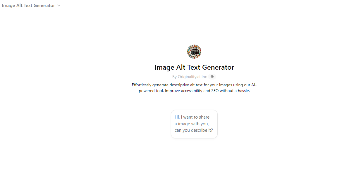 Image Alt Text Generator (ChatGPT)