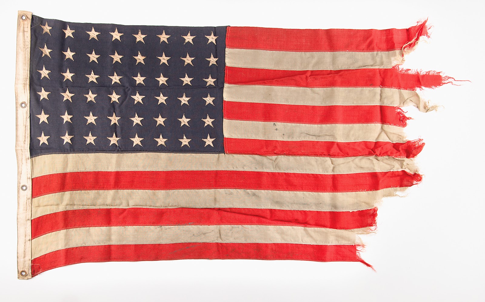 Normandy Invasion flag from the USS Burnett County (LST-512).
