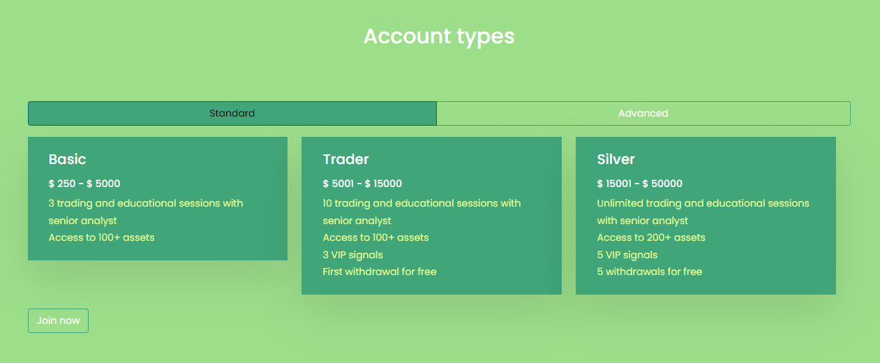 ISA Limited standard accounts