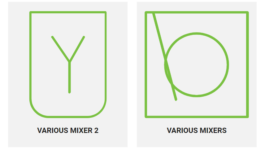 various mixers