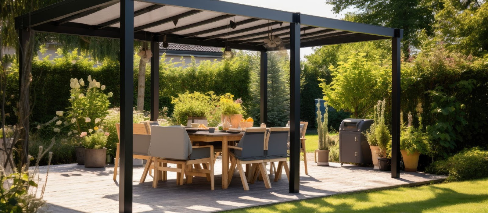 aluminum pergola