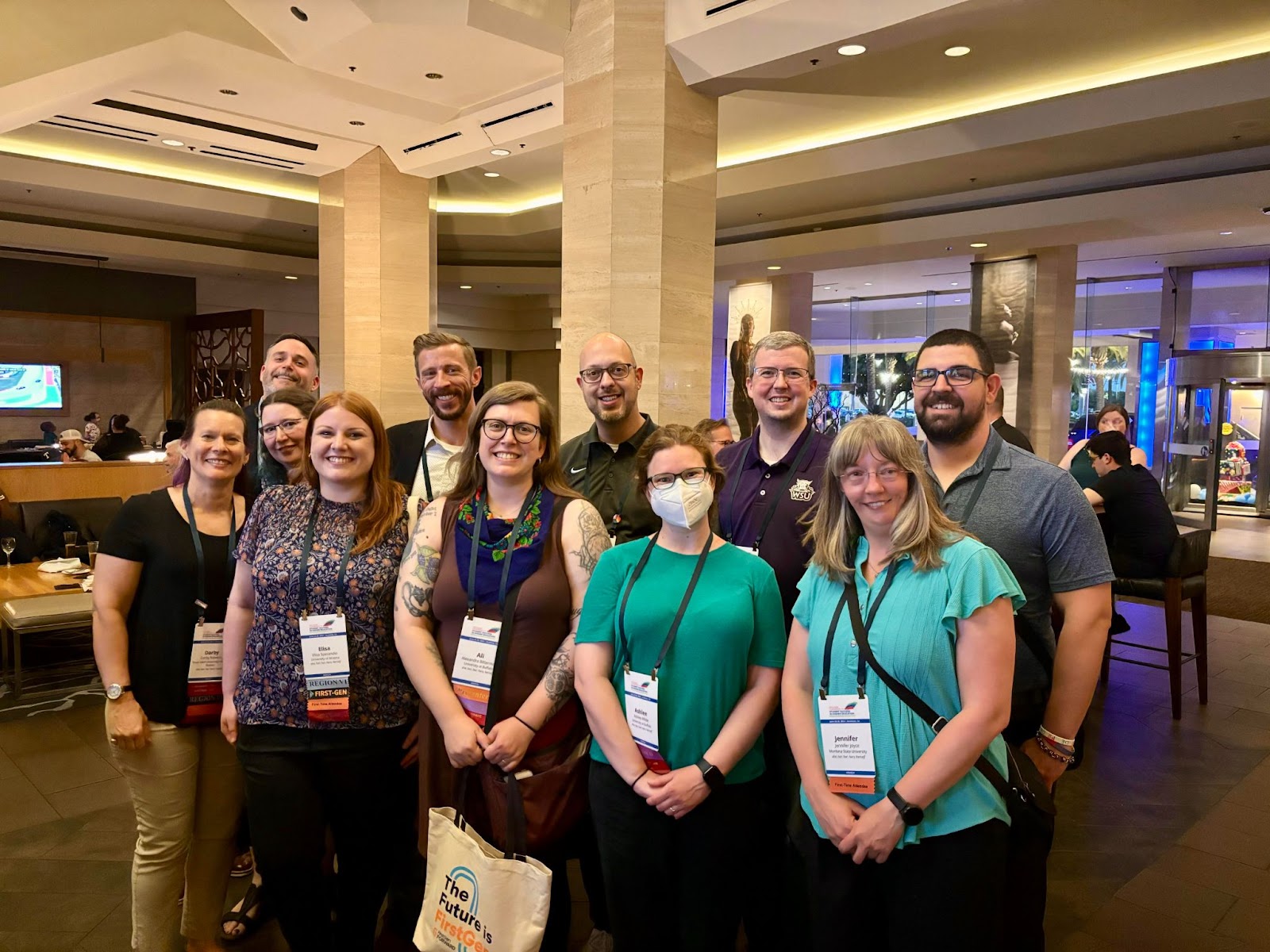Group photo of assessment staff at NASPA SSHE