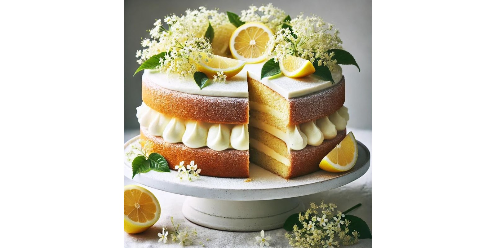 Lemon Elderflower Cake: Perfect for Summer Gatherings with a Refreshing Flavor