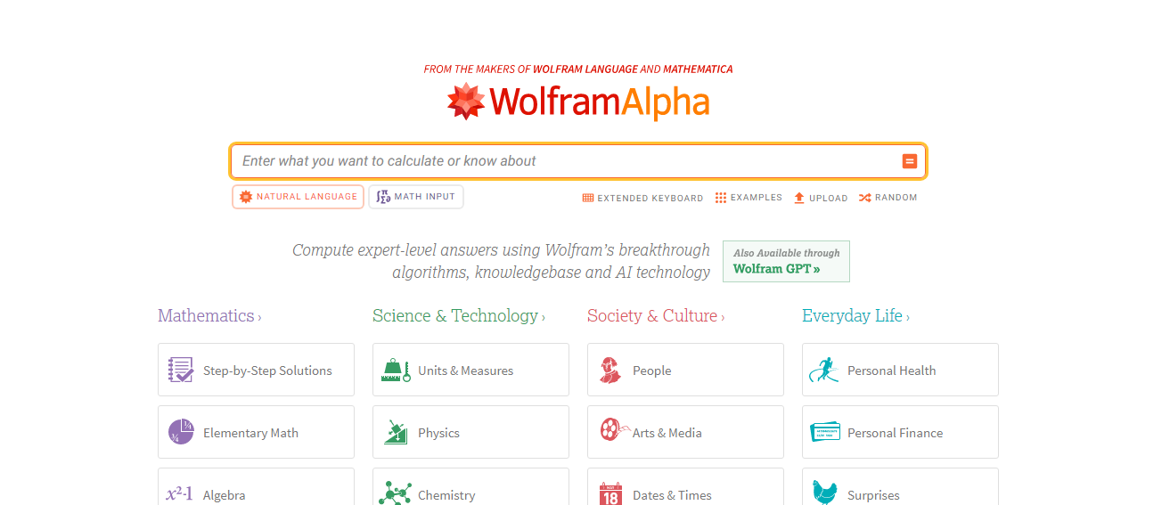 Wolfram Alpha