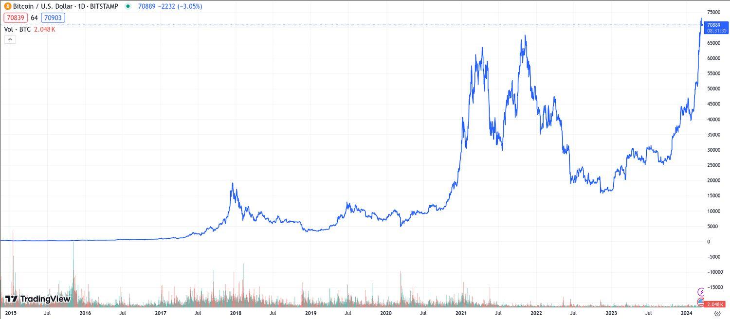 Bitcoin's Price History